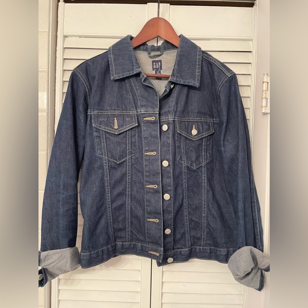 GAP | Dark Denim Jacket Women Size Medium